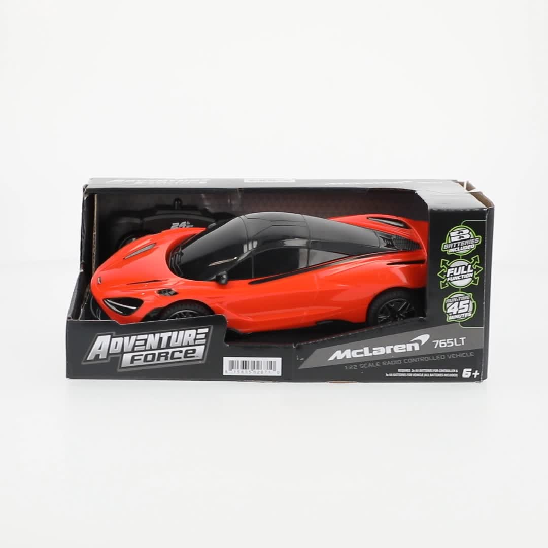 Adventure Force McLaren 765LT RC Car, 1:22 Scale, 2.4GHz, Full