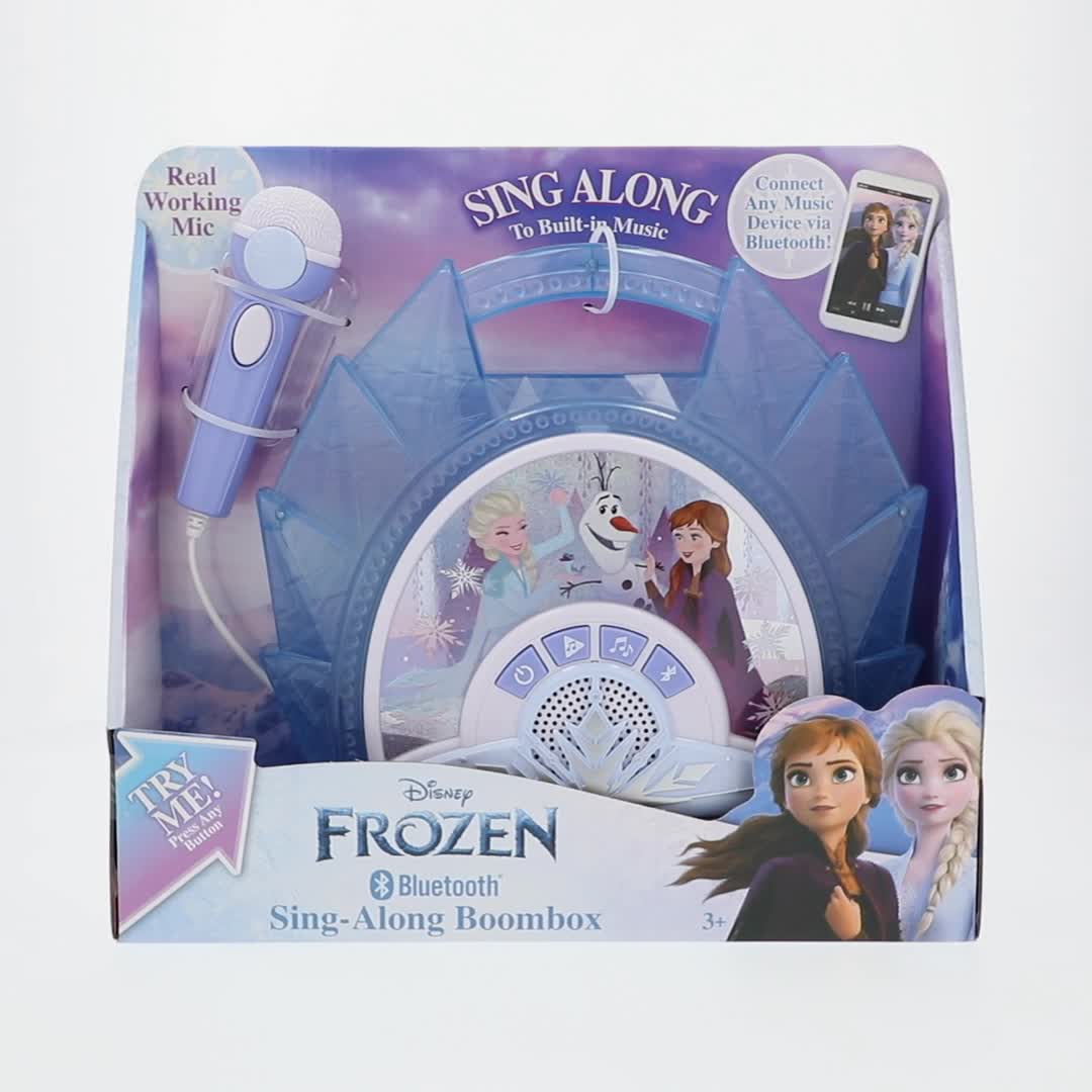 Disney Frozen Bluetooth Sing Along Boombox, Lights, Music
