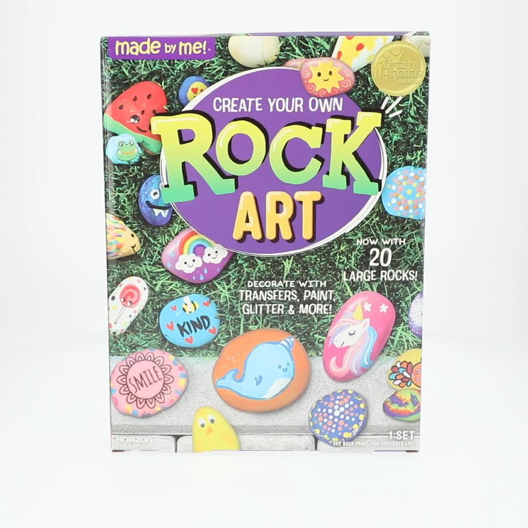 Made By Me Create Your Own Multicolor Rock Art Kit, Acrylic Paint