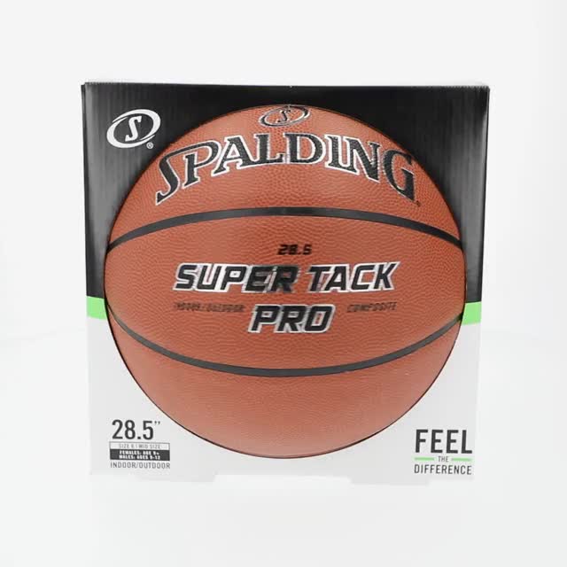 Spalding Super Tack Pro Composite Leather Basketball, Size 6 (28.5